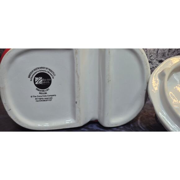 Vintage Houston  Harvest Coca-Cola 75th Anniversary Santa Boot Cookie Jar - Picture 5 of 8